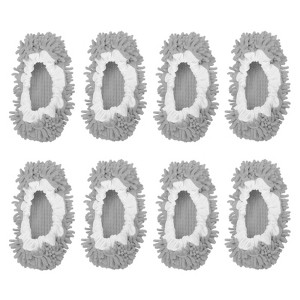 Unique Bargains Washable Multifunctional Floor Cleaning Chenille Mop Slippers - 1 of 4