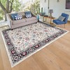 Gertmenian Kielo Tilly Traditional Floral Border Blue Ivory Red Indoor Polyester Area Rug - 2 of 4