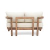 Christopher Knight Home Luna Outdoor 5 Piece Acacia Chat Set Water Resistant Cushions - 2 of 4