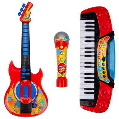 Kids Music Set - Piano Keyboard, Guitar, Microphone, Educational Toy