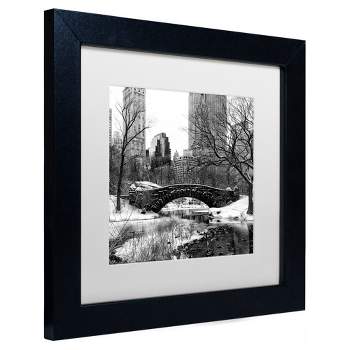 Trademark Fine Art - Philippe Hugonnard 'Gapstow Bridge Central Park' Matted Framed Art