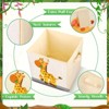 Aoibox Collapsible Fabric Storage Cubes with Handles 6 Pack Foldable Cute Animal Bins for Kids Nursery Bedroom 10.6 Inch - 2 of 4