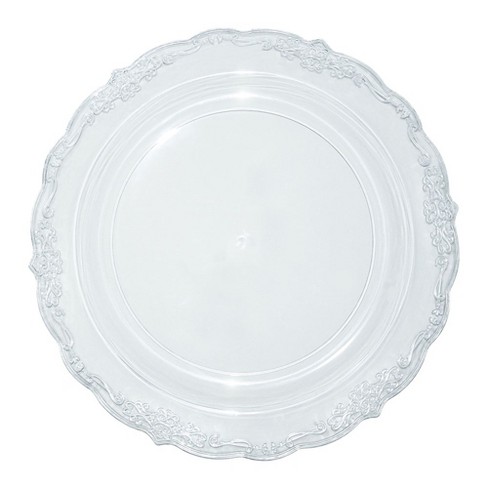 Clear plastic 2025 salad plates