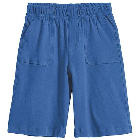 Boys Soft Cotton UPF 50+ 3 -Pocket Jersey Shorts | Concrete Grey