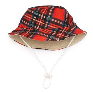 The Worthy Dog Red Plaid Bucket Hat - 1 of 3