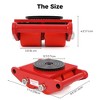Machinery Mover 6T 13200lb Heavy Duty Machine Dolly Equipment Roller Skates - 2 of 4