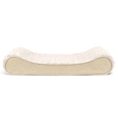 Cream Medium Orthopedic Foam Ergonomic Pet Bed