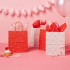 14.49"x9.67"x3.65" Valentine's Day 4pk Small Gift Bags Multicolor - Spritz™ - 2 of 3