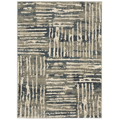 Oriental Weavers Carson 0745C Blue/ Beige Indoor Area Rug - 5'3" x 7'3"