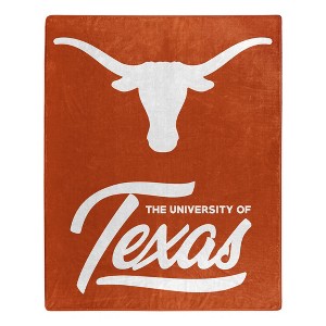 NCAA Signature Texas Longhorns 50 x 60 Raschel Throw Blanket - 1 of 3