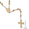 Steeltime Men's two tone black ip and 18k gold plated stainless steel Our Father dog tag pendant- Color Options: Silver, Gold - 3 of 4