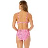 Women's Shibori Geo Ring Plunge Triangle Bikini Swim Top - 2 of 4