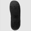 Isotoner Women's Diamond Quilted Microterry Hoodback Slippers - Black - 4 of 4