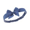Hudson Baby Infant Girl Cotton and Synthetic Headbands, Multicolor Bow, 0-24 Months - 3 of 4