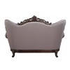 Acme Furniture 70" Benbek Sofa Fabric and Antique Oak Finish : Tufted, 3-Seater, Leather Upholstery - 3 of 4