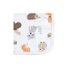 Hudson Baby Infant Boy Cotton Muslin Washcloths, Woodland, One Size - 3 of 4