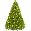 Yaheetech 9Ft/12Ft Pre-lit Flocked Artificial Christmas Tree with Foldable Stand - 2 of 4