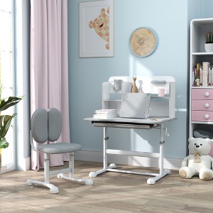 TUYOHW Kids Desk and Chair Set,Desk with Height Adjustable & Tilt ...