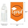 Big Dot of Happiness Orange Graduation Bunting Banner - Party Decorations - Congrats Grad 2025 - 2 of 4