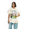 Hello Kitty Flower Power Women's Cloud Wash Crew Neck Short Sleeve T-shirt - 2 of 4