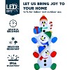 Paaaawaters 6 FT Christmas Inflatable Decoration Stacked Snowman with Build-in LEDs Blow Up Inflatables for Xmas Party - 3 of 4