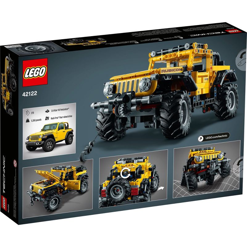 LEGO Technic Jeep Wrangler 4x4 Toy Car 42122, 5 of 14