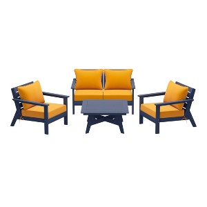 WestinTrends Avalon Outdoor 5-Piece Modular Sectional Patio Furniture Sofa Set - 1 of 4