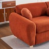 84"W Modern Loveseat Sofa with 5 Ball Pillows, Comfy Chenille Upholstered Sofa Couch 4S - ModernLuxe - 4 of 4