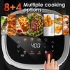 WHUTO 4QT Compact Air Fryer, 9-in-1 with Smart Digital Color TouchScreen Air Fryers View Window, 12 Presets, Black - 3 of 4