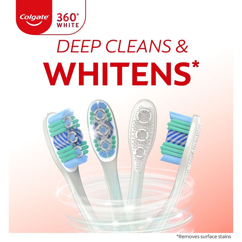 Colgate 360 Optic White Whitening Toothbrush Soft, 5 of 10