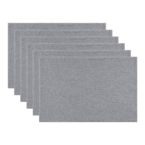 REGALWOVEN Polyester Heat Resistant Dining Placemats 18" x 12" 6 Pcs - 1 of 4
