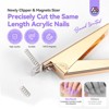 Saviland Magnetic Precision Nail Cutter: Rose Gold Clipper w/ Sizer Magnets - 15-Pc Artist's Essential Trimmer System. - 2 of 4