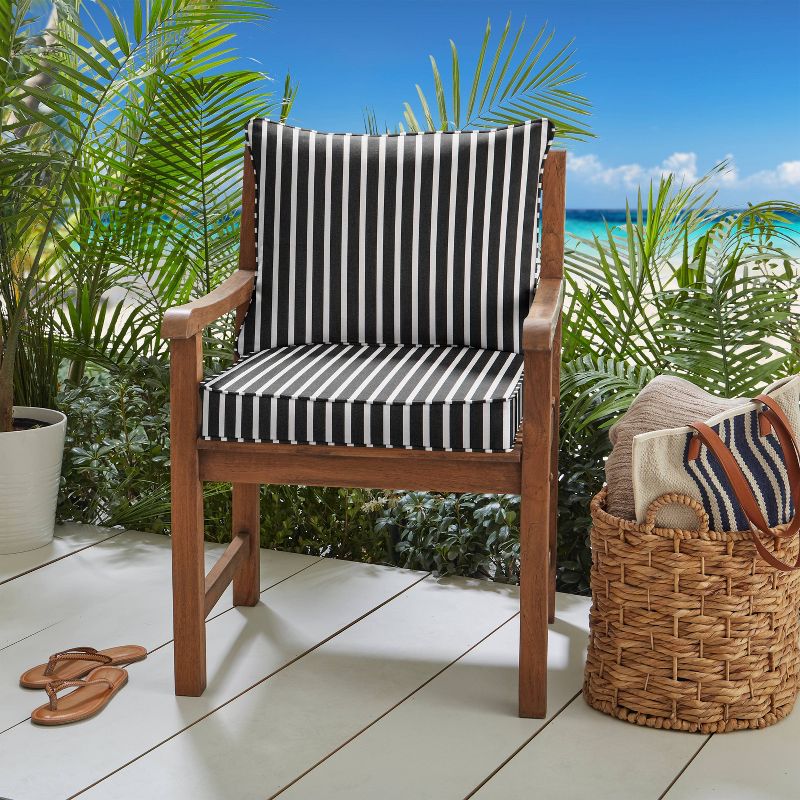 23" Sunbrella Corded Outdoor Deep Seat Pillow and Cushion Set
, 2 of 4