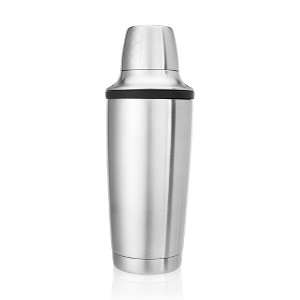 Innovine Double Walled Stainless Steel Cocktail Shaker, Includes Citrus Reamer, Jigger Cap, and Built-in Strainer, Home Bar Accessories, Set of 1 - 1 of 4