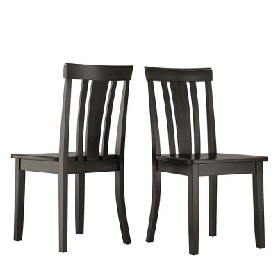 Inspire Q 2pk Keenan Slat Back Dining Chairs Finish