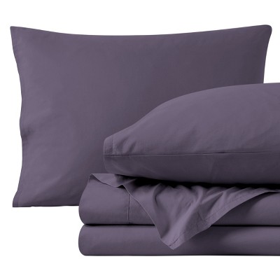 300 Thread Count Organic Cotton Percale Bed Sheet Set by Bare Home