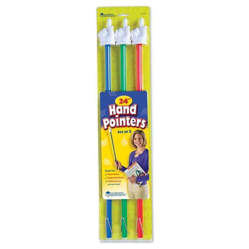 Learning Resources 24-Inch Hand Pointers, Set of 3, Ages 3+, 5 of 6
