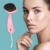 Unique Bargains Soft ABS Cleansing Brush with Dots Curved Handle - 2 of 4