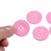 Unique Bargains Resin Snap Fastener Round Flat 4-Hole Sewing Buttons 10 Pcs - 4 of 4