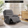 Coucheta 360° Swivel Recliner Chair - Massage & Heat, Oversized Rocking Recliner with Cup Holders (33"W) - 4 of 4