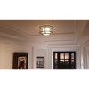 Urban Ambiance Luxury Art Deco Deco Ceiling Fixture,  7.375"H x 15"W,  Brushed Nickel Finish, UHP2095 - 2 of 4