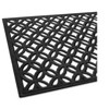 Kate Aurora Diamond 18 in. x 30 in. Wrought Iron Designed Non Skid Rubber Outdoor Door Mat - Black - 3 of 3