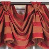 RLF Home Luxurious Modern Design Ribbon Stripe Victory Swag 3-Scoop Window Valance 50" x 25" - 4 of 4