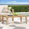 Vynxaria Patio Coffee Tables - 39.5" Light Brown Rustic Outdoor Coffee Table - 2 of 4