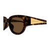 Bottega Veneta BV 1278SA 002 Womens Cat-Eye Sunglasses Havana 52mm - 3 of 3