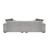 104.72" Corduroy Sofa with 4 Throw Pillows & Solid Wood Frame - 3 of 4