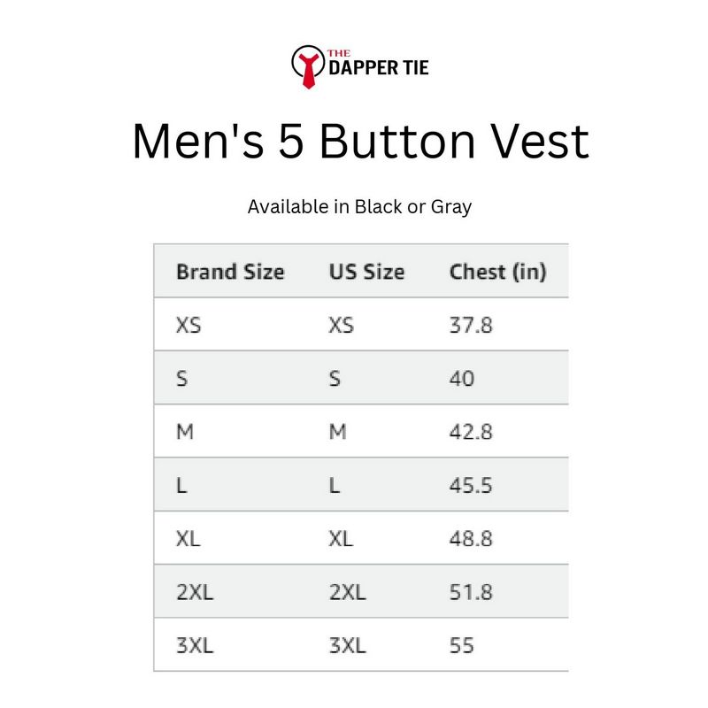 Men's Streamlined 5 Button Formal Suit Vest, 3 of 4