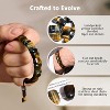 Bone-Shaped Tiger Eye Stone Bracelet for Men, Natural Handmade Beads for Protection and Stress Relief - 4 of 4