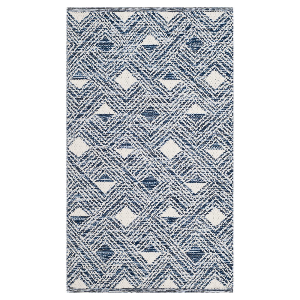 3'x5' Avis Woven Rug Navy/Ivory - Safavieh