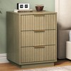 Heynemo 3-Drawer Low Storage Cabinet, Compact Modern Dresser for Bedroom, Living Room, or Entryway - 2 of 4